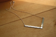 Load image into Gallery viewer, Silver Chevron Tuareg Pendant Necklace